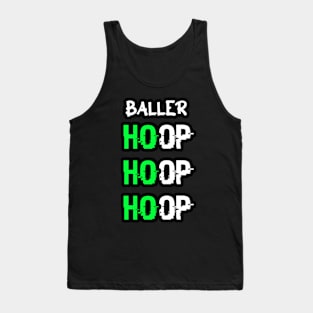 Baller Hoop Hoop Hoop Ho Ho Ho Green Tank Top